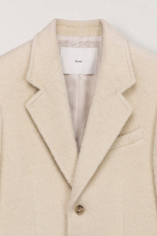 UNISEX ALPACA BLAZER COAT BUTTER BEIGE