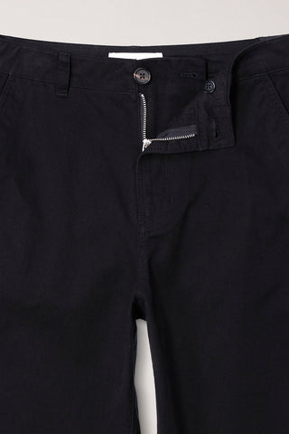 STRAIGHT CHINO SLACKS BLACK