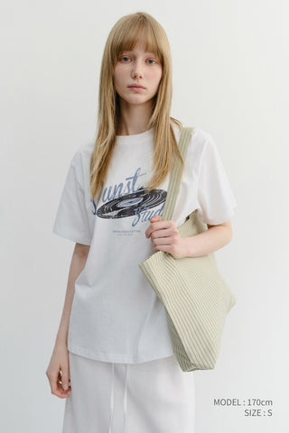 UNISEX VINYL T-SHIRT OFF WHITE