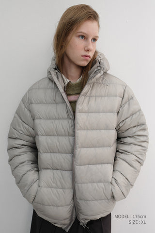 UNISEX LIGHT GOOSE DOWN JACKET ASH GREY