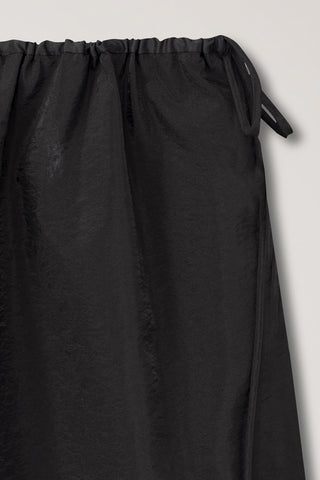SEE-THROUGH LAYERING SKIRT BLACK