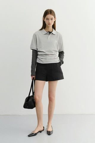 COTTON SAFARI SHORTS BLACK
