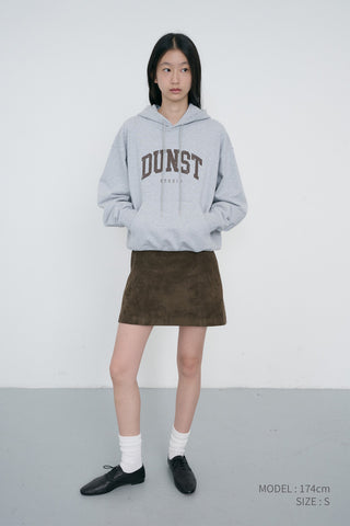 UNISEX ARCH LOGO HOODIE MID MELANGE GREY