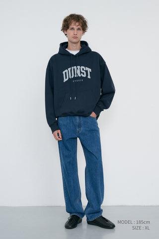 UNISEX ARCH LOGO HOODIE FRENCH NAVY