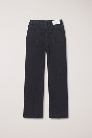 WIDE JEANS WASHED BLACK