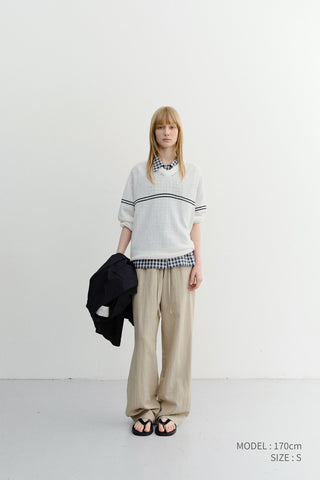SUMMER STRING PANTS BEIGE