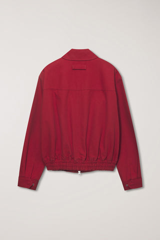UNISEX COLLARED BLOUSON JACKET RED