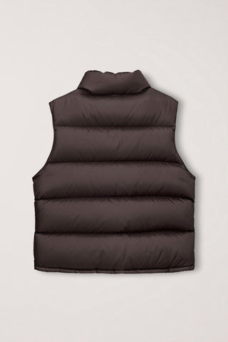 UNISEX GOOSE DOWN VEST BROWN