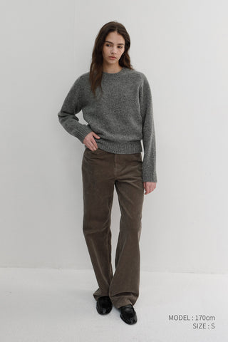 [SULLYOON PICK] CORDUROY JEANS TAUPE GREY