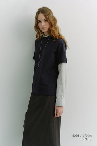 UNISEX LOOSE T-SHIRT NAVY