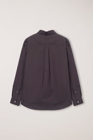 UNISEX REFINED COTTON SHIRT DARK BROWN