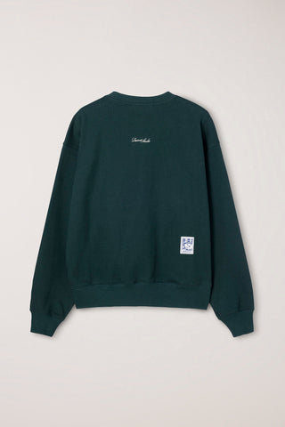 UNISEX PIXEL SWEATSHIRT DEEP GREEN