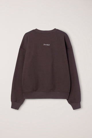 UNISEX SLOGAN SWEATSHIRT BROWN