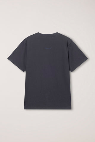UNISEX VINTAGE ARCH LOGO T-SHIRT CHARCOAL GREY