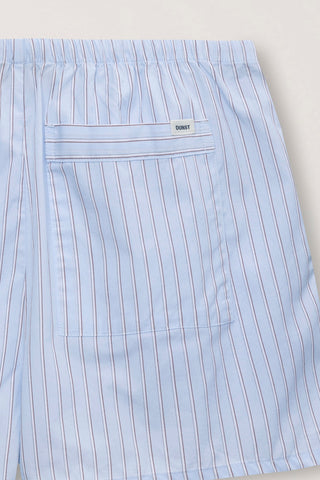 PAJAMA MINI SHORTS SOFT BLUE STRIPE