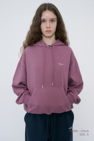 UNISEX GARMENT DYED HOODIE PURPLE