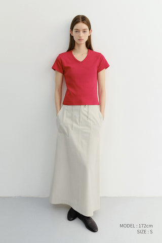 A-LINE MAXI SKIRT IVORY