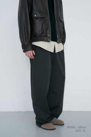 UNISEX STRAIGHT SWEATPANTS SOFT BLACK