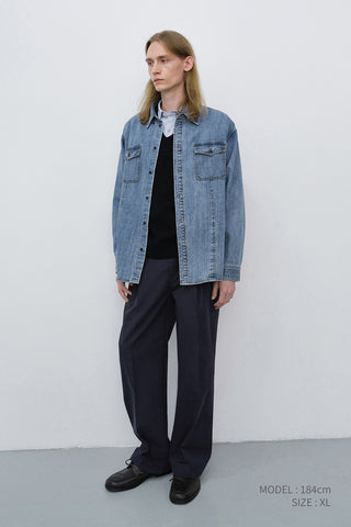 UNISEX CLASSIC DENIM SHIRT CLASSIC BLUE