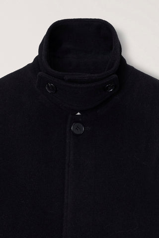 UNISEX BELTED CASHMERE MAC COAT BLACK