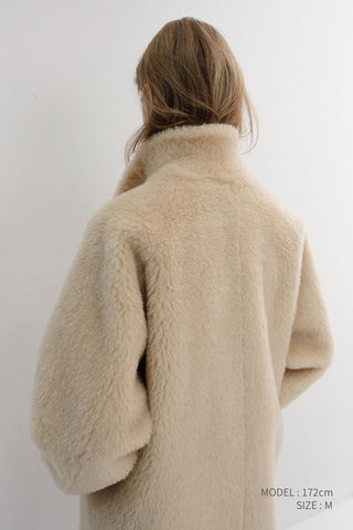 FLUFFY FUR JACKET CREAM BEIGE
