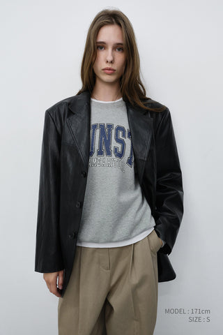 UNISEX ARCH LOGO SWEATSHIRT MELANGE GREY