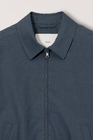 UNISEX COLLARED LIGHT BLOUSON JACKET SMOKY NAVY
