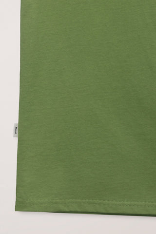 UNISEX SUMMER HOLIDAY SURF BOARD T-SHIRT OLIVE GREEN