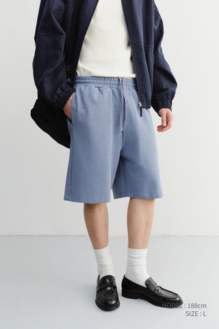 UNISEX PIGMENT RELAXED BEACH SHORTS BLUE