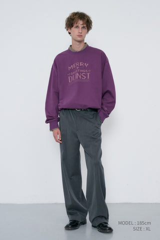 UNISEX PIXEL SWEATSHIRT PURPLE