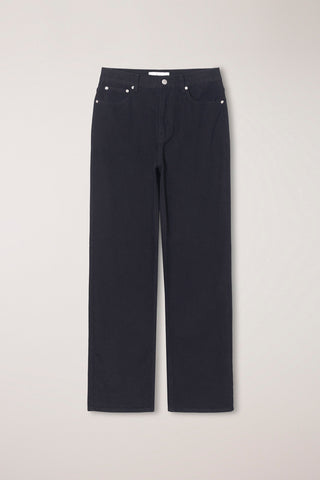 BRUSHED STRAIGHT JEANS BLACK