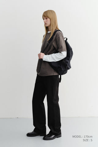 SUMMER STRAIGHT CHINO SLACKS BLACK
