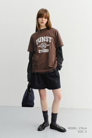 UNISEX CLASSIC LOGO T-SHIRT BROWN
