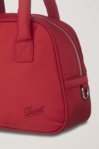 NYLON BOSTON TOTE BAG RED