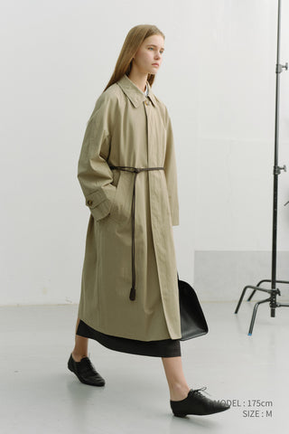 UNISEX REFINED MAC COAT KHAKI