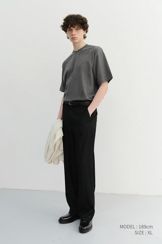 UNISEX ESSENTIAL LOOSE T-SHIRT WASHED CHARCOAL