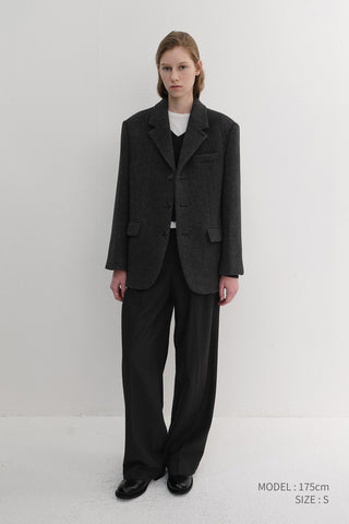 WINTER FLANNEL SLACKS BLACK