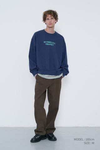 STRAIGHT CHINO SLACKS BROWN