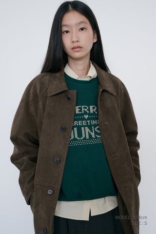 UNISEX PIXEL SWEATSHIRT DEEP GREEN