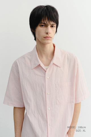 UNISEX OPEN COLLARED SHIRT SOFT PINK
