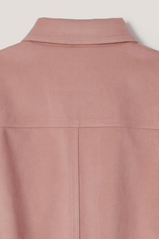 UNISEX ALTER-SUEDE COLLARED BLOUSON SOFT PINK