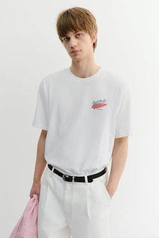 UNISEX SUMMER HOLIDAY SURF BOARD T-SHIRT OFF WHITE