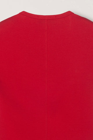 V-NECK SLIM TOP RED