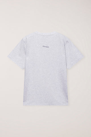 UNISEX VINTAGE ARCH LOGO T-SHIRT LIGHT MELANGE GREY