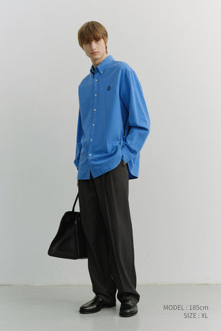 UNISEX CLASSIC BOYFRIEND SHIRT CERULEAN BLUE