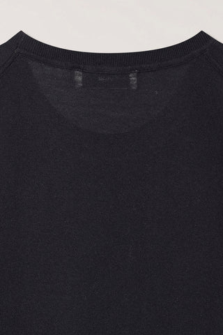 UNISEX SHEER LAYERING KNIT VEST BLACK