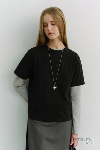 UNISEX LOOSE T-SHIRT BLACK
