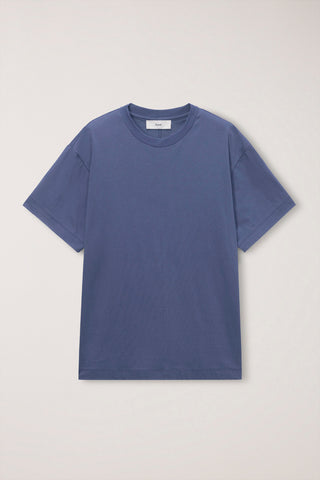 UNISEX ESSENTIAL LOOSE T-SHIRT WASHED BLUE NAVY