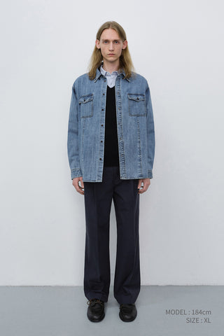 UNISEX CLASSIC DENIM SHIRT CLASSIC BLUE
