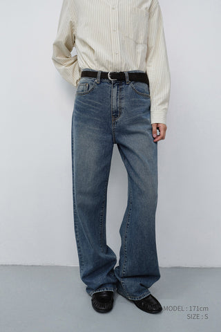 WIDE JEANS CLASSIC BLUE